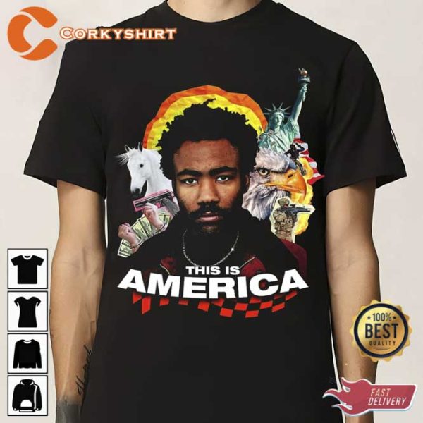 This Is America Rap Hiphop Donald Glover Childish Gambino T-Shirt