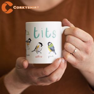 Tits Ceramic Bird Coffee Mug