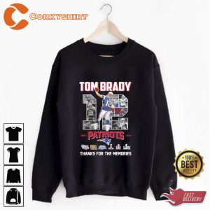 Tom Brady Thank You For The Memories Football Player Unisex T-Shirt (1)