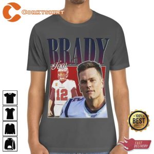 Tom Brady Vintage 90s Inspired NFL Football Fan Unisex T-Shirt