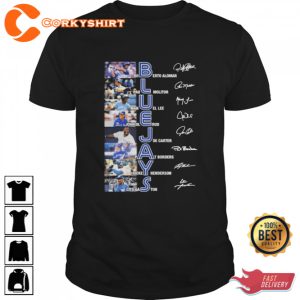 Toronto Blue Jays Baseball Team Players Signatures Shirt