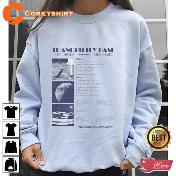 Tranquility Base Arctic Monkey Sweatshirt Fan Gift