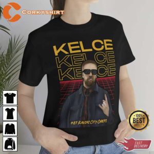 Travis Kelce KC Chiefs Tight End 87 T-shirt4