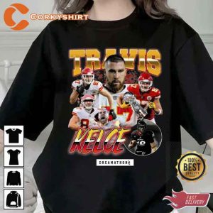 Travis Kelce Shirt Vintage 90s Tee Shirt (9)