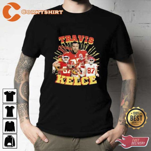 Travis Kelce Vintage 90s Bootleg Style Tee