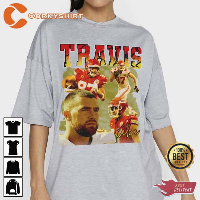 Travis Kelce Shirt Vintage Travis Kelce 90s Vintage Bootleg 