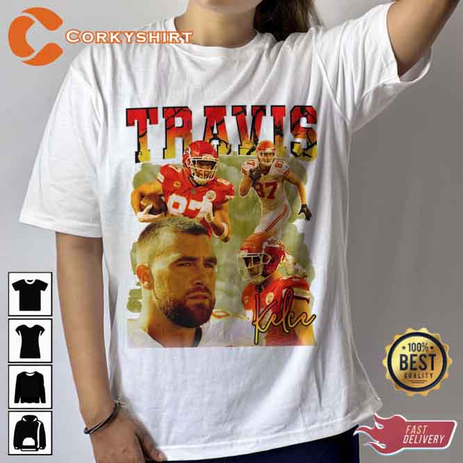 Travis Kelce Shirt Vintage Travis Kelce 90s Vintage Bootleg 