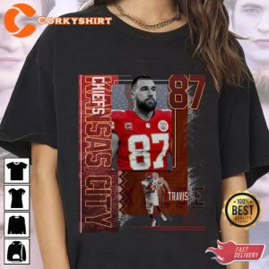 Travis Kelce Vintage 90s Shirt KC American Football Tee (2)