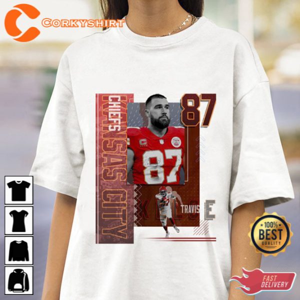 Travis Kelce Vintage 90s Shirt KC American Football Tee