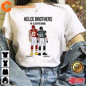 Travis Kelce vs Jason Kelce Football Shirt