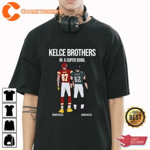 Travis Kelce vs Jason Kelce Football Shirt