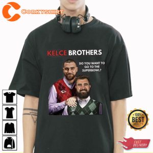 Travis Kelce vs Jason Kelce Shirt Kelce Brothers Tee