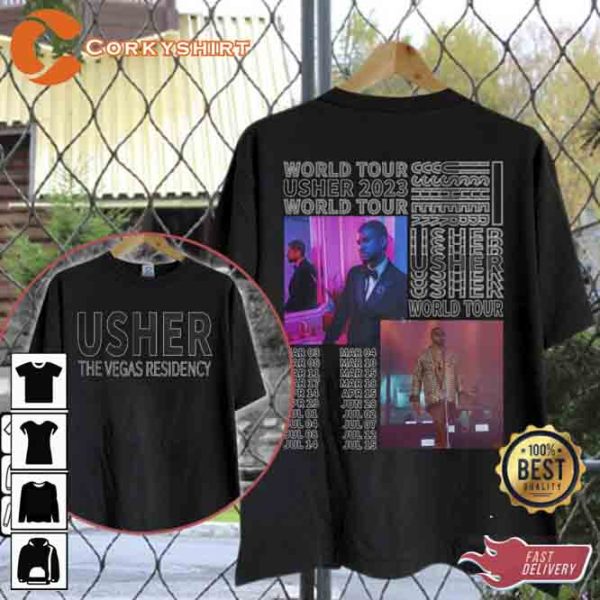 Trending Usher My Way The Vegas Residency Tour 2023 T-shirt