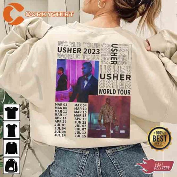 Trending Usher My Way The Vegas Residency Tour 2023 T-shirt