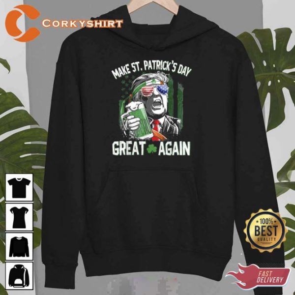 Trump Leprechaun Make Spatricks Day Unisex Sweatshirt