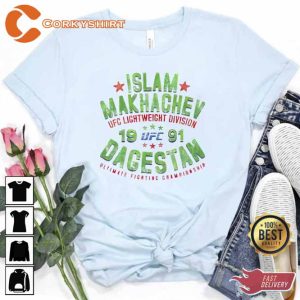 Ufc Islam Makhachev Dagestan 91 Unisex T-Shirt