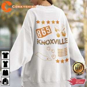 University of Tennessee Sweatshirt College Apparel Rocky Top Knoxville Tennessee UTK Tee