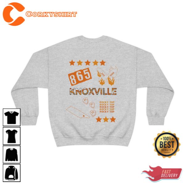 University of Tennessee Sweatshirt College Apparel Rocky Top Knoxville Tennessee UTK Tee