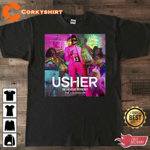Usher My Way RnB Music Concert 2023 T-Shirt 3