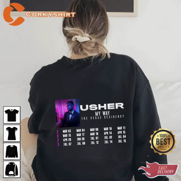 Usher My Way The Vegas Residency Tour 2023 Shirt