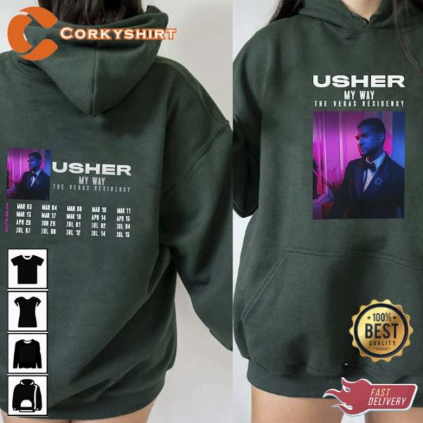 Usher My Way The Vegas Residency Tour 2023 Shirt