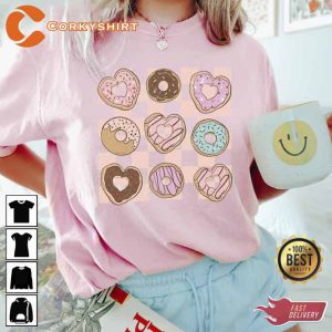 Valentine Donuts Lover Trending T-shirt 2
