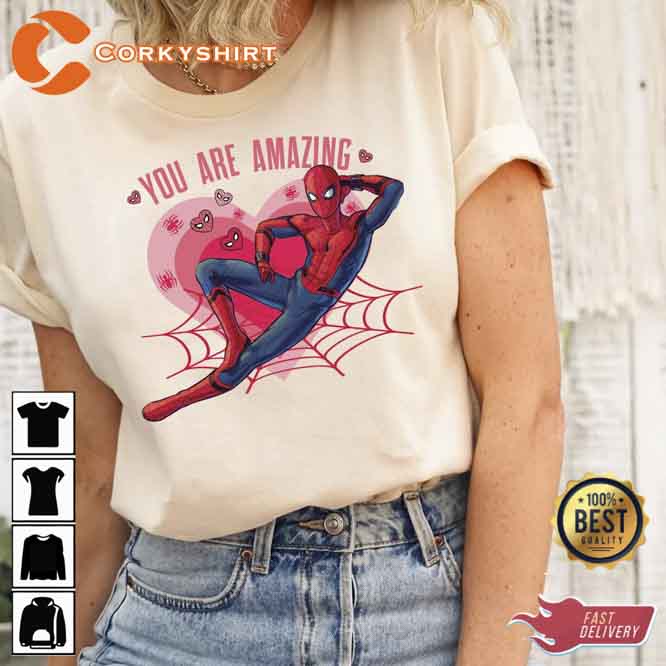 Valentine Spiderman You Are Amazing T-Shirt3