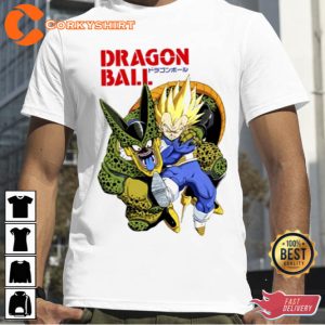 Vegeta Vs Cell Dragon Ball Z Super Vegeta Manga Cover Shirt