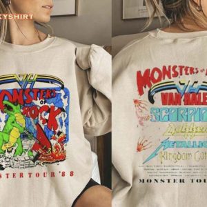 Vintage 1988 Monters of Rock Tour Concert T-Shirt