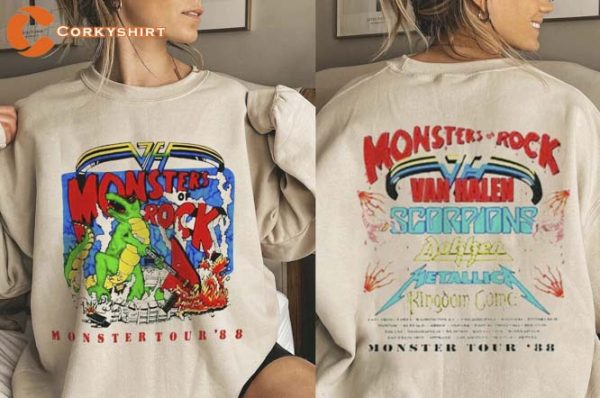 Vintage 1988 Monters of Rock Tour Concert T-Shirt