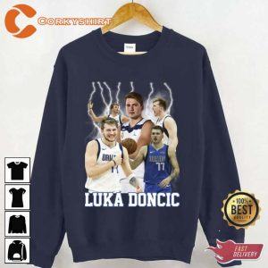 Vintage 90s Luka Doncic Dallas Basketball Tee Shirt (2)