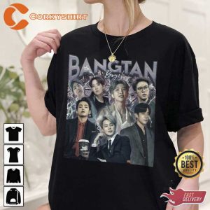 Vintage Art Bangtan Boys BTS Korean Music Pop Unisex Sweatshirt1