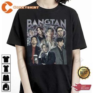 Vintage Art Bangtan Boys BTS Korean Music Pop Unisex Sweatshirt2