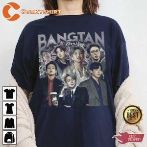 Vintage Art Bangtan Boys BTS Korean Music Pop Unisex Sweatshirt3