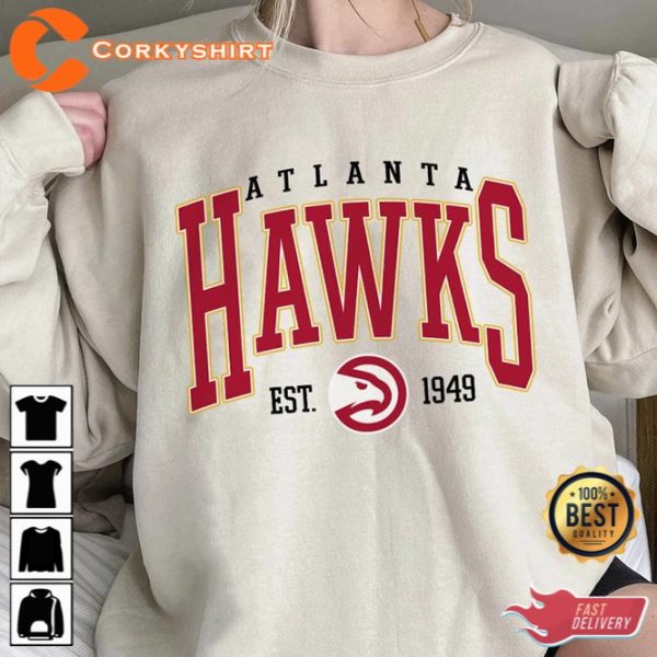 Vintage Atlanta Hawks Atlanta Hawks Basketball Hoodie