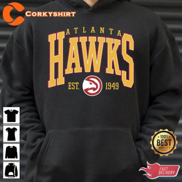 Vintage Atlanta Hawks Atlanta Hawks Basketball Hoodie