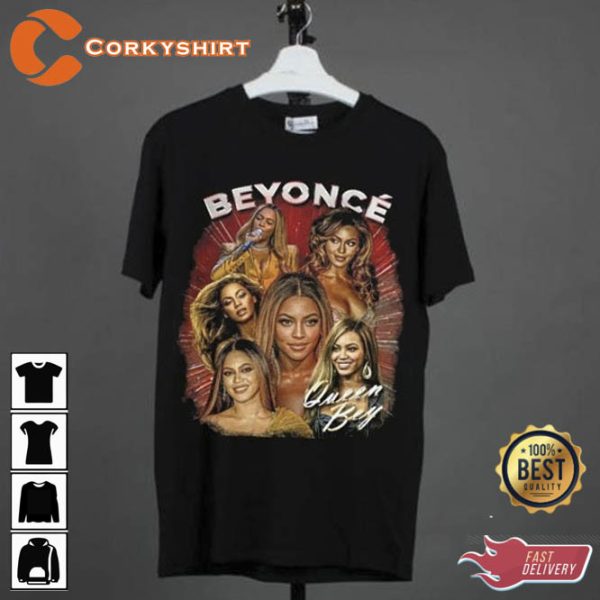 Vintage Beyonce Hip Hop Rap 90s Beyoncé Knowles Carter Bee Queen R And B Tee