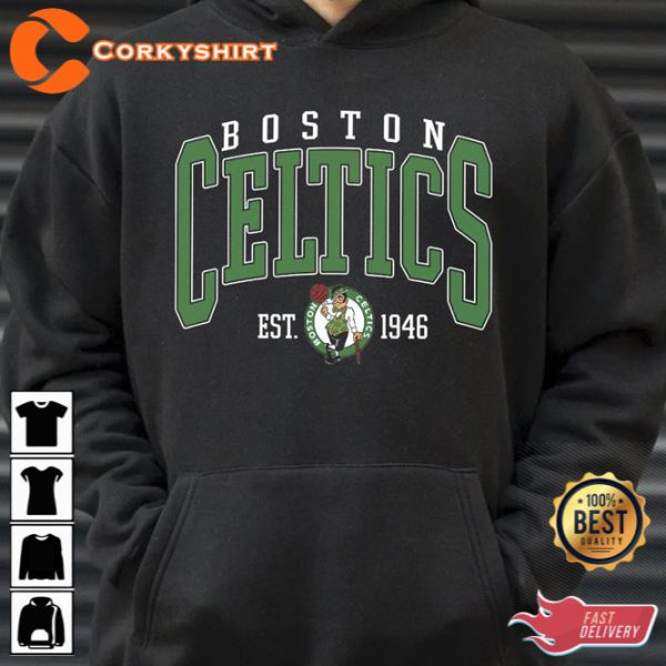 Vintage Boston Celtics Boston Basketball Hoodie