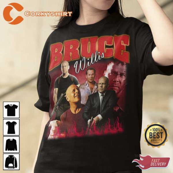 Vintage Bruce Willis Shirt Gift For Him and Her