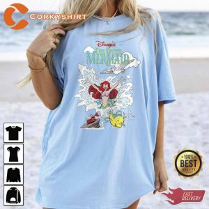Vintage Disney The Little Mermaid Beach Shirt1