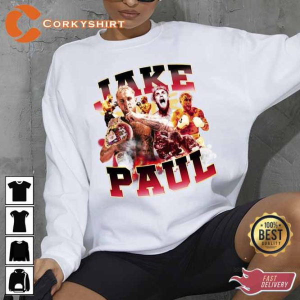 Vintage Jake Paul 90s Style Boxing Hoodie