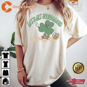 Vintage Let’s Get Shamrogked St Patricks Day Shirt