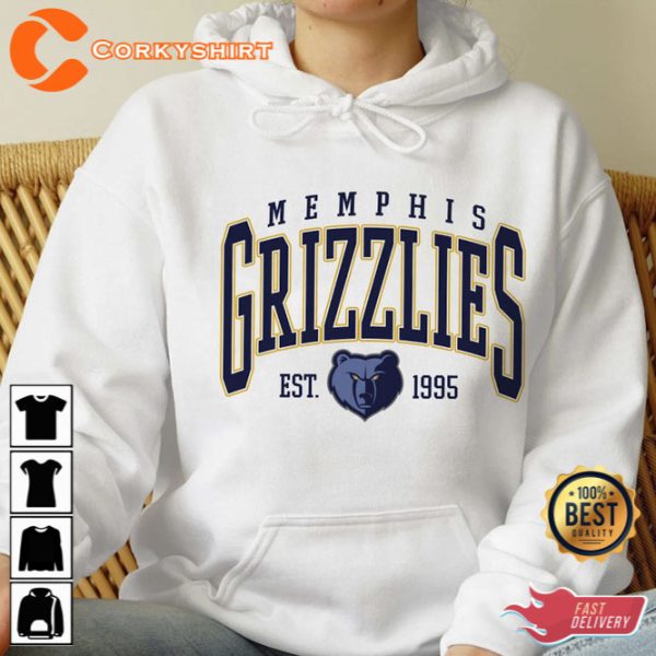 Vintage Memphis Grizzlies Memphis Basketball Hoodie