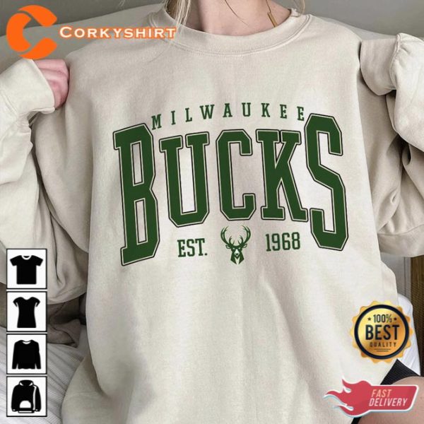 Vintage Milwaukee Bucks Milwaukee Basketball Hoodie