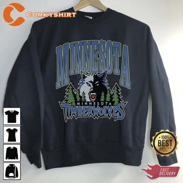 Vintage Minnesota Timberwolves Logo Sweatshirt