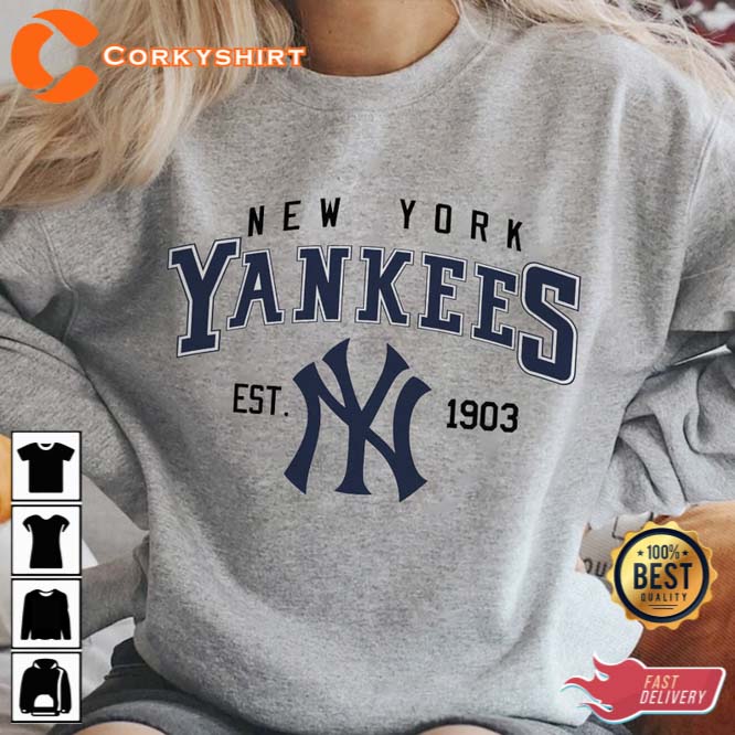 Vintage New York Yankees EST 1903 MLB Tee Shirt (1)