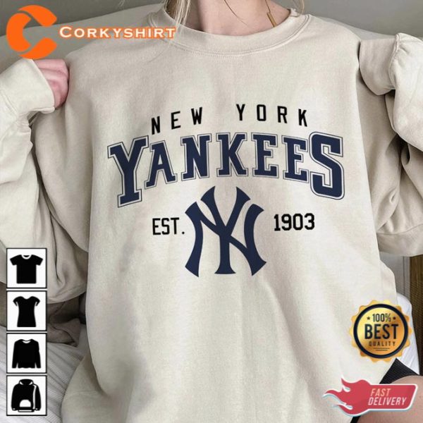 Vintage New York Yankees EST 1903 MLB Tee Shirt