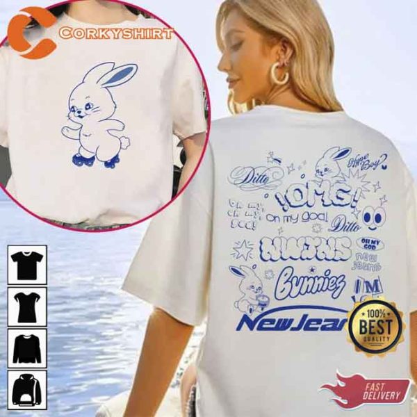Vintage Newjeans Bunny T-shirt
