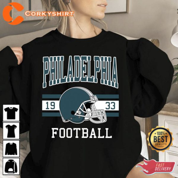 Vintage Philadelphia Football Shirt Philadelphia Football Tee