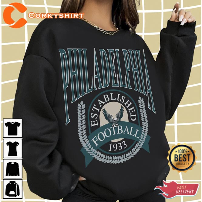Go Birds Vintage Philadelphia Eagles Sweatshirt - Bluecat